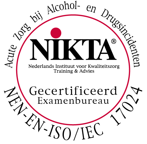 V.M.T.A. is NIKTA-gecertificeerd examenbureau (NEN-EN-ISO/IEC 17024) — registratienummer 230266